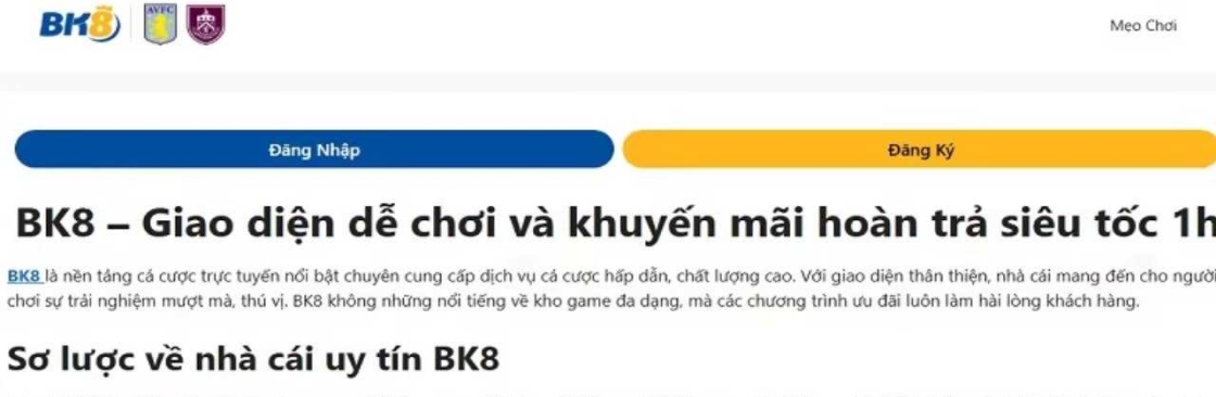 Nhà Cái BK8 Cover Image