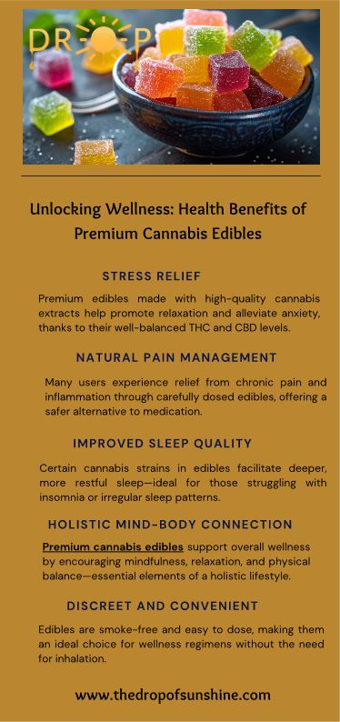 Unlocking Wellness: Health Benefits Of Premium Cannabis Edibles