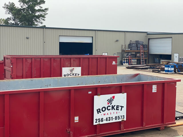 20 Yard Dumpster Rental Services in Huntsville | Rocket Waste