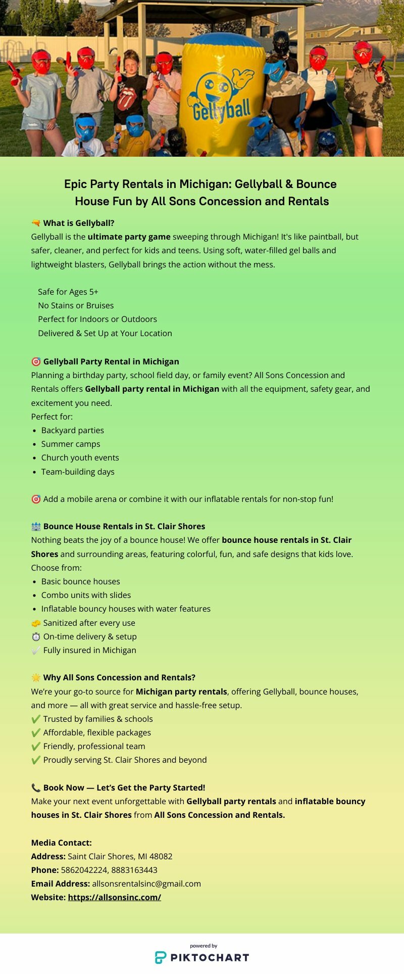 Epic Party Rentals in Michigan: Gellyball & Bounce House