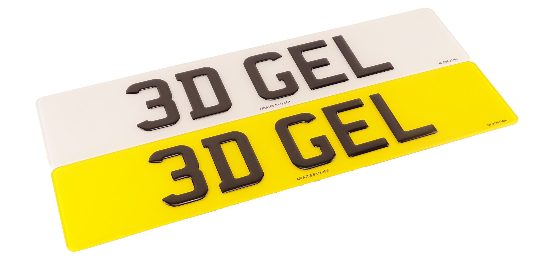 3D Gel Number Plates
