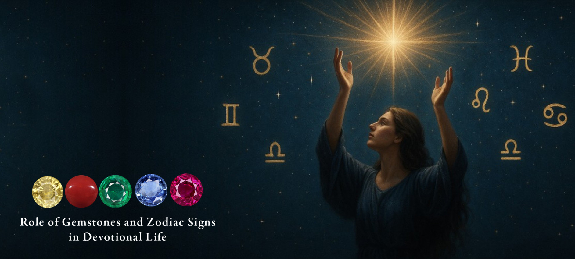 Role of Gemstones and Zodiac Signs in Devotional Life